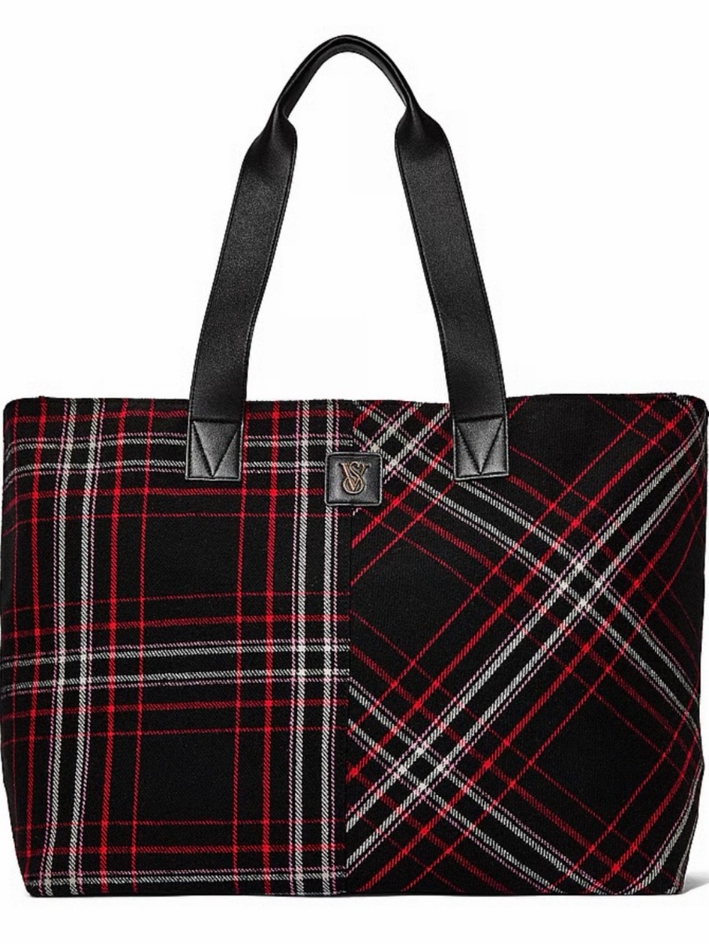 NWT Victoria’s Secret Plaid Tote Bag